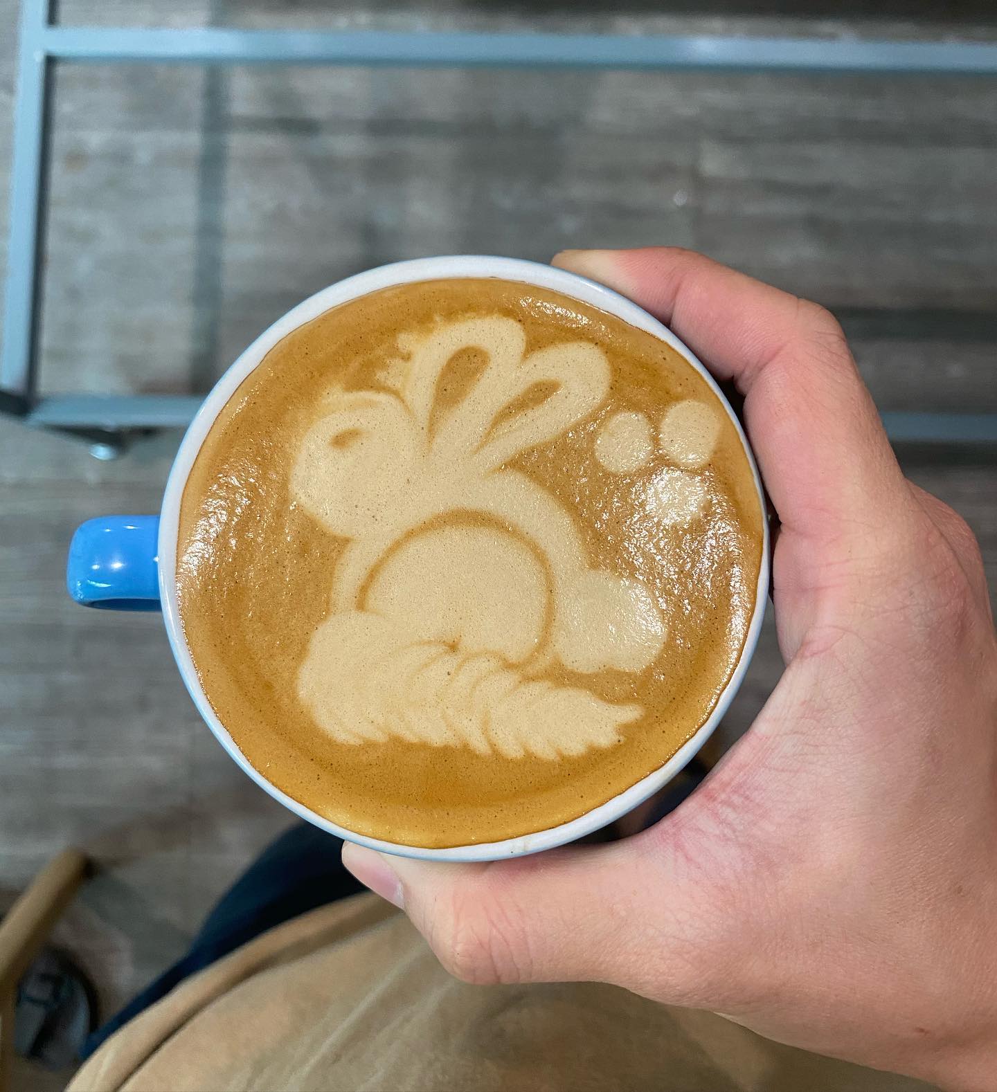 Be coffee art - lil rabbit 🐇 #latteart #rabbits... | Facebook