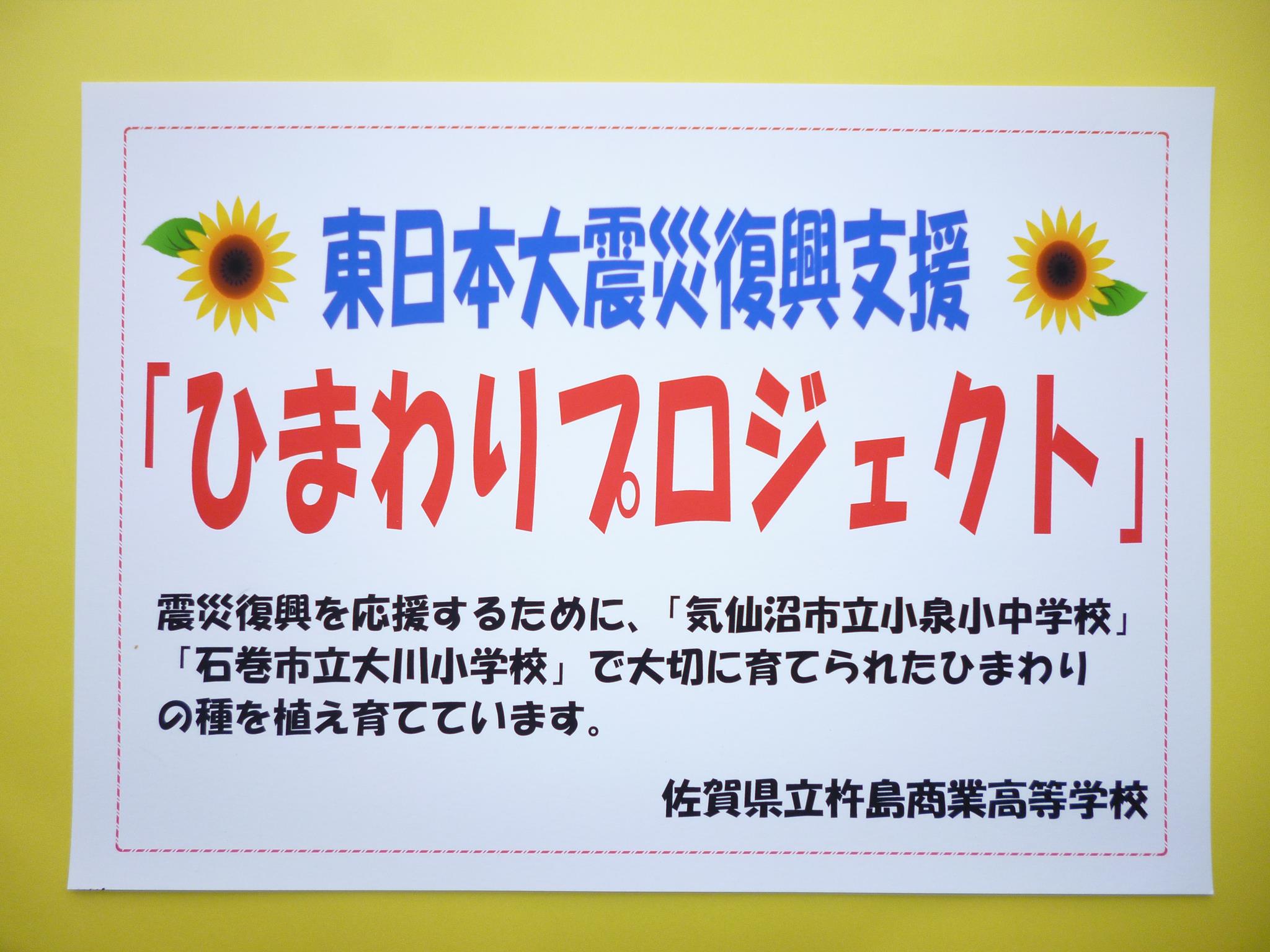 杵島商業高校 ひまわりプロジェクト Home Facebook