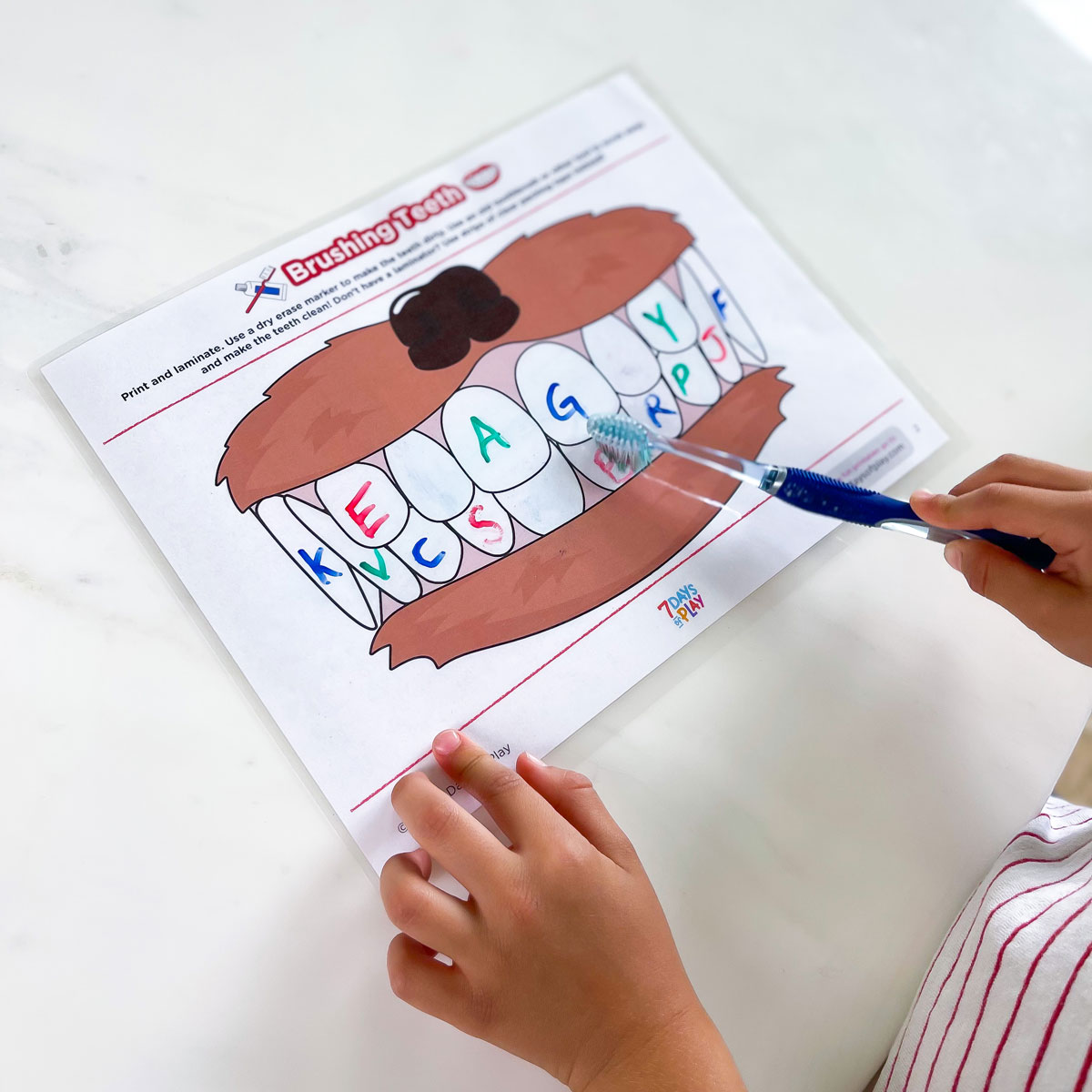 7 Days of Play - Free teeth brushing printable! Get it... | Facebook