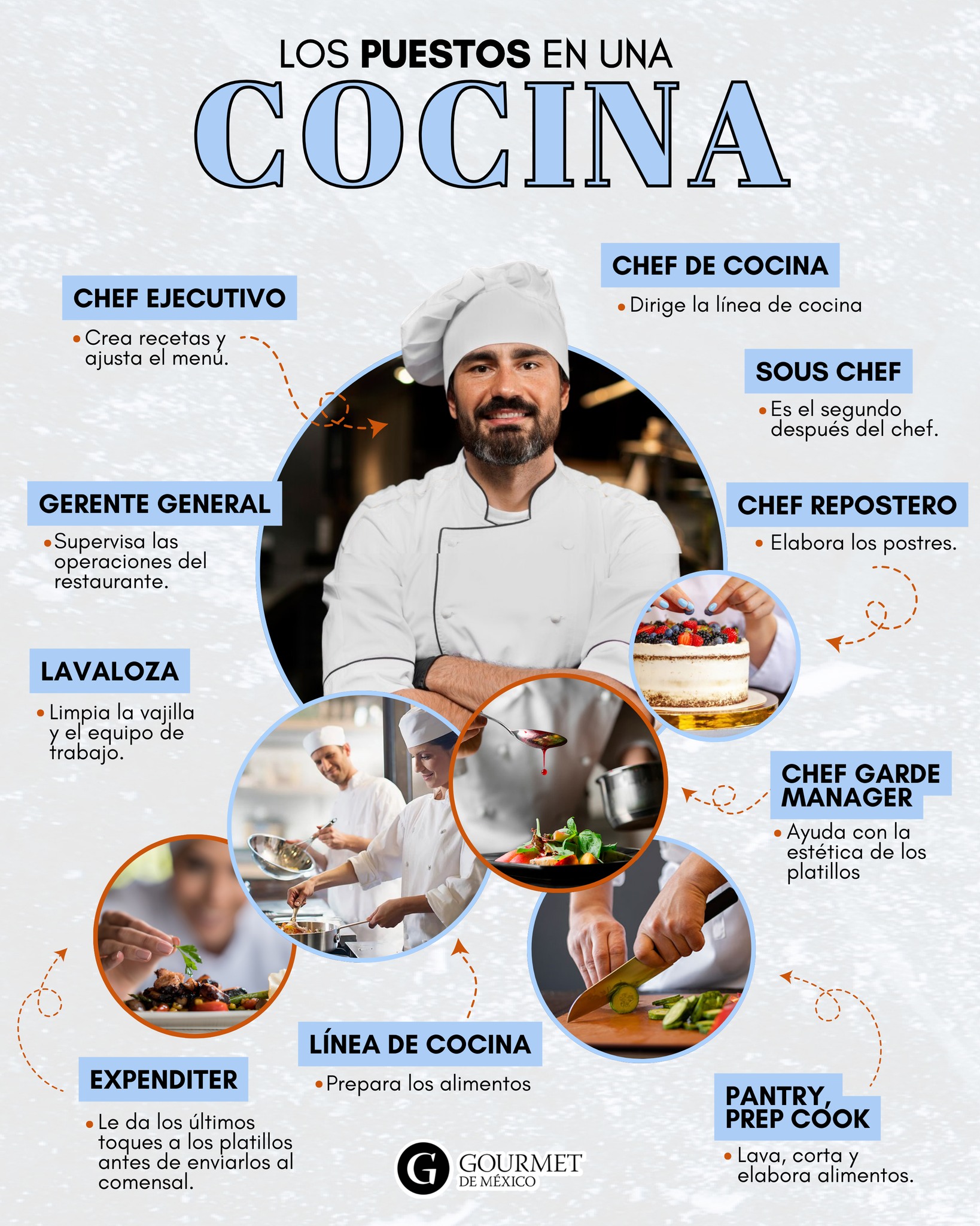 Conoce los puestos clave en una cocina... - Gourmet de México