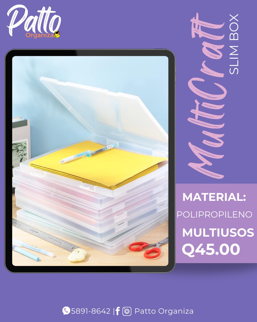 Patto Organiza - 📦 ¡La MultiCraft SLIM BOX llegó para... | Facebook