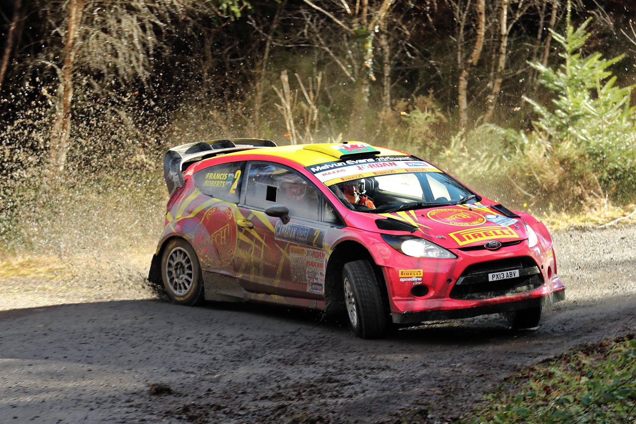 BTRDA Rally - Luke Francis / John Roberts in the early morning sunshine ...
