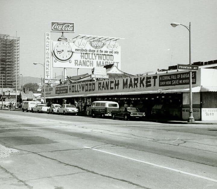 ◎HOLLYWOOD　RANCH　MARKET　OVERALL Hollywood Ranch Market in 1960s Los Angeles
