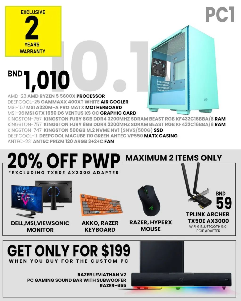 Netcom - 10.10 Sale 💥 Highlight focus - Gaming Custom PC for $1010 ...