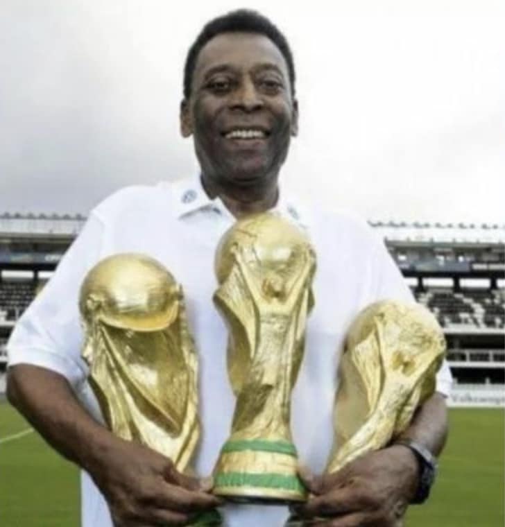 Brazilian legend Pelé, known as the greatest footballer of all