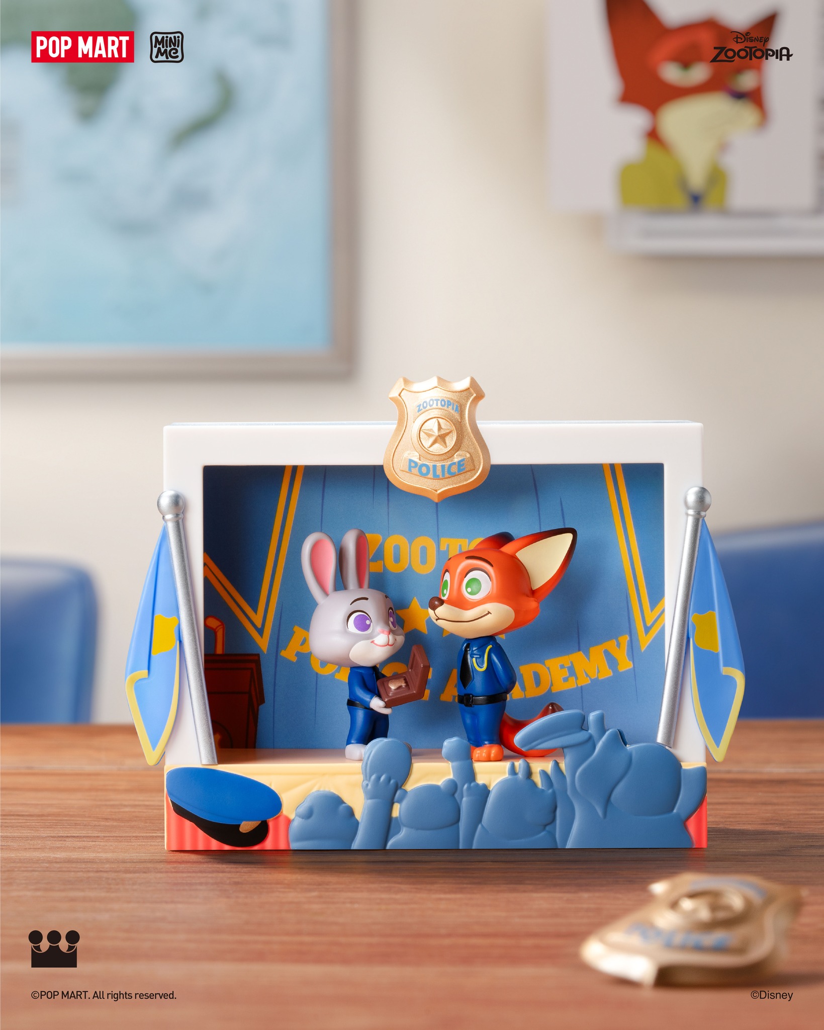 Flat Gashapon] Zootopia 2 Clear Rubber Coaster [Set of 5] [JP  display picture 1