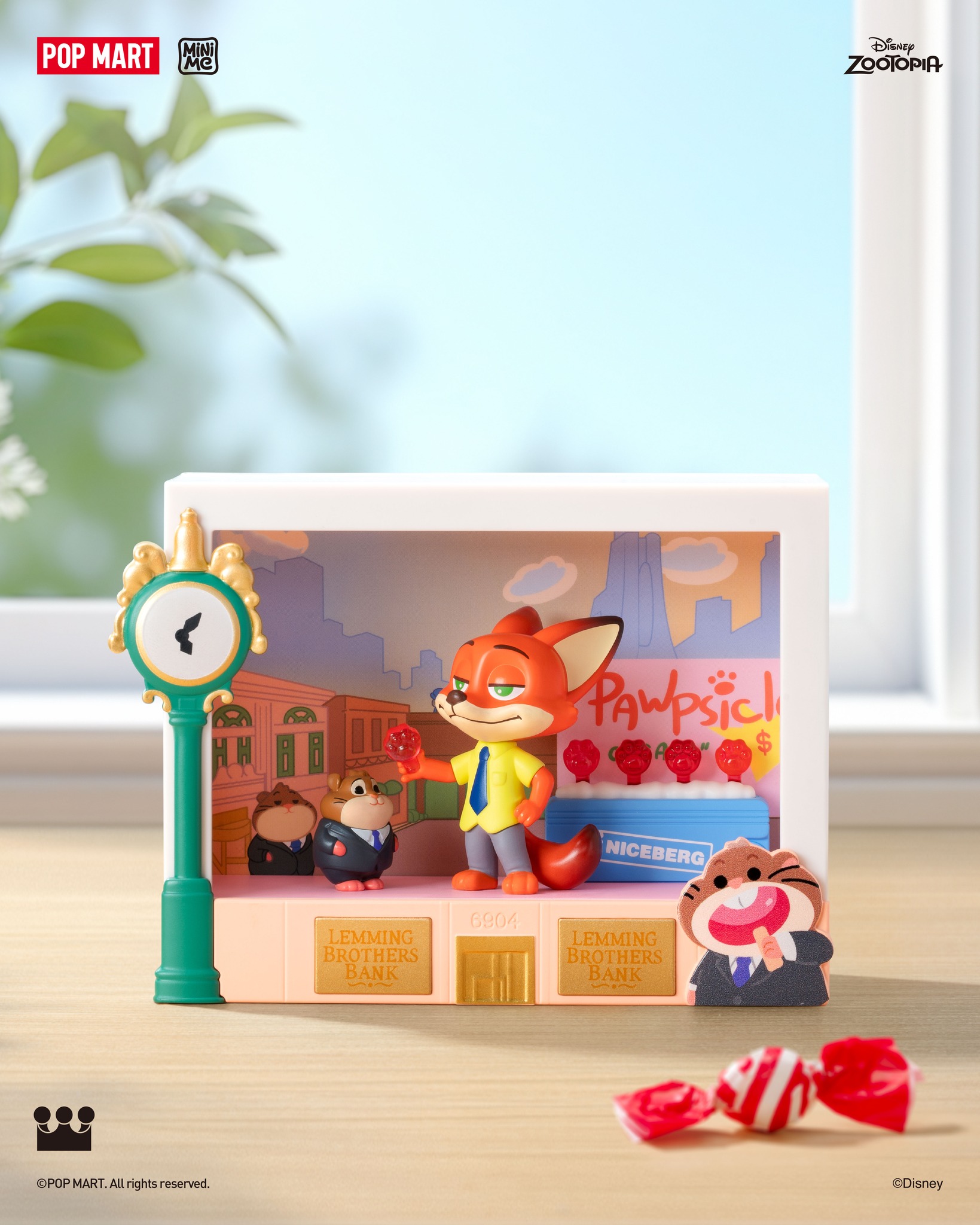 Flat Gashapon] Zootopia 2 Clear Rubber Coaster [Set of 5] [JP  display picture 1