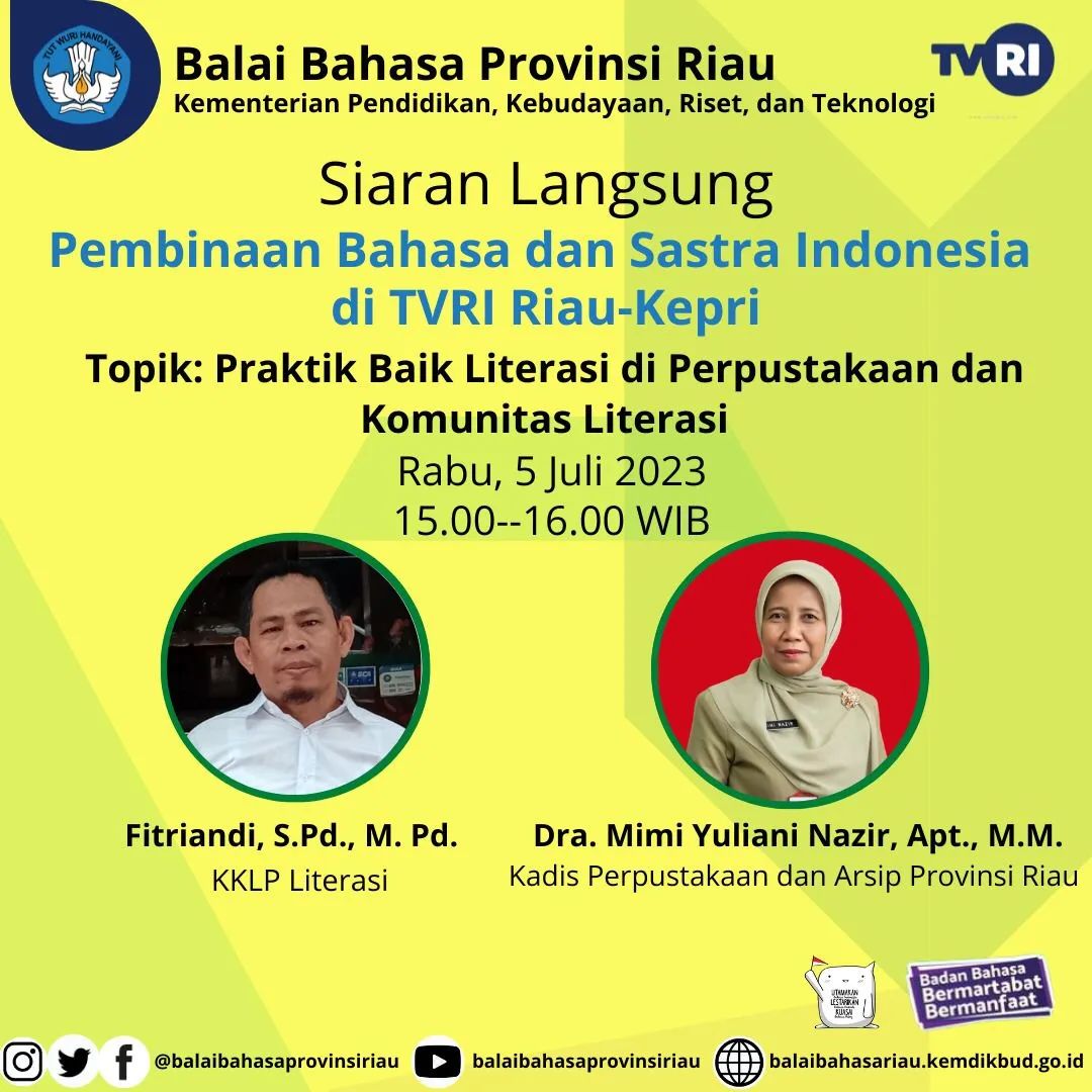 Sobat... - Dinas Perpustakaan dan Kearsipan Provinsi Riau