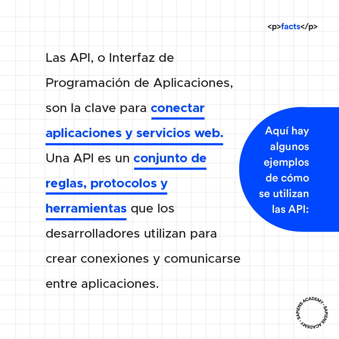 Sapiens Academy - ¿Qué es una API? 🤔🌐 Una API, o Interfaz...
