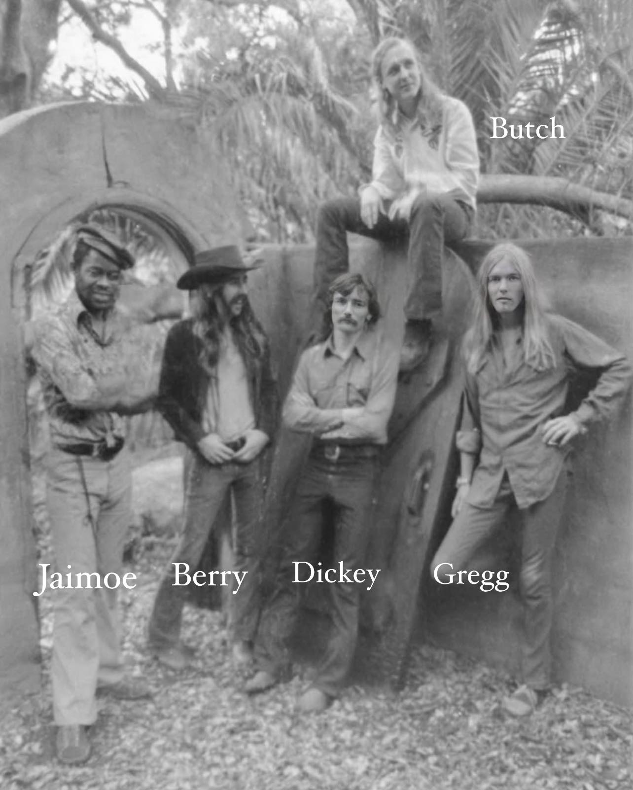 Allman Brothers Band 1972 while they were on the Eat a Peach tour
