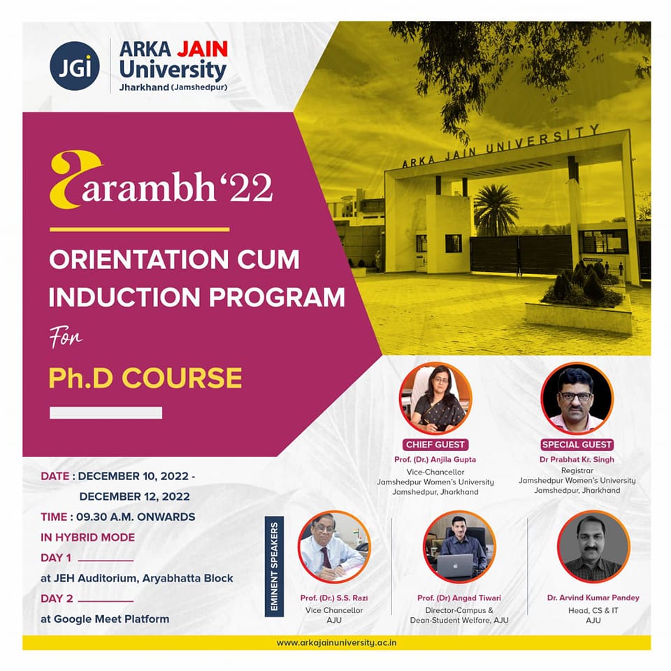 The School of Research,... - ARKA JAIN University Jharkhand