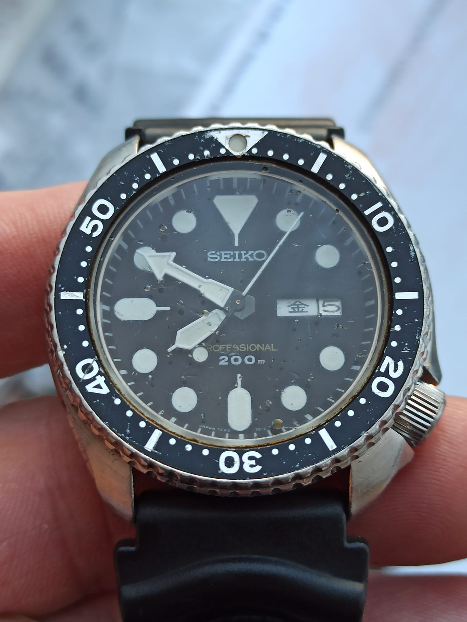 Vintage Seiko 7c43-7010 watch from Japan