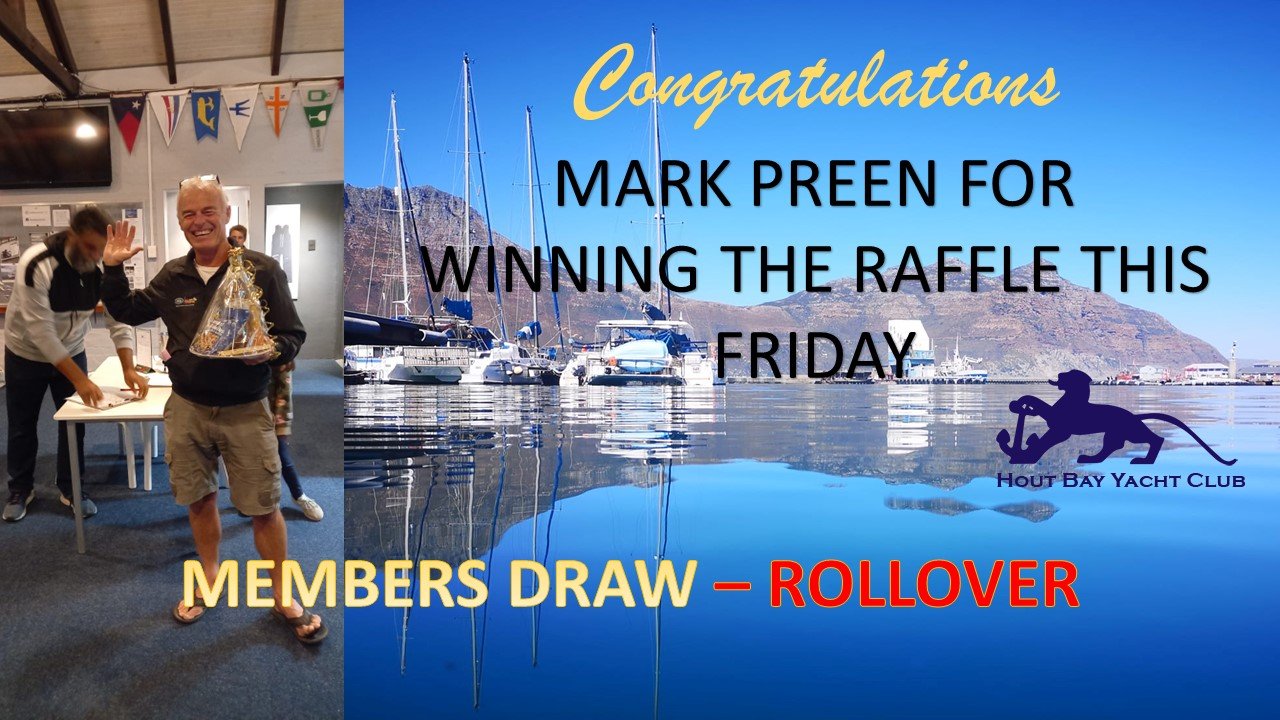 Congratulations to our Winner of our... - Hout Bay Yacht Club
