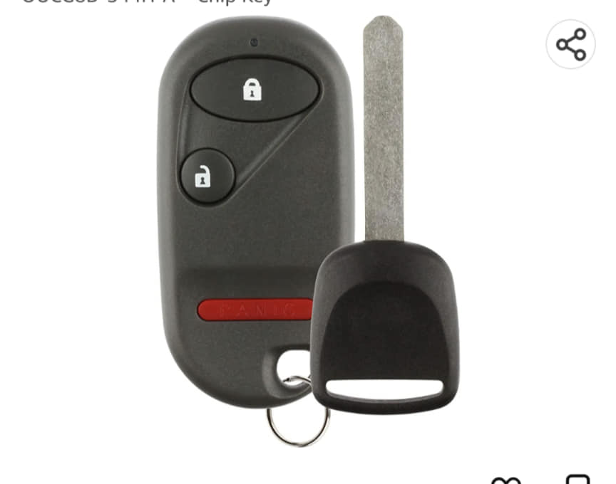 All-in-One Flip Key Fob Remote For 2003-2007 Hummer H2 Combines Key