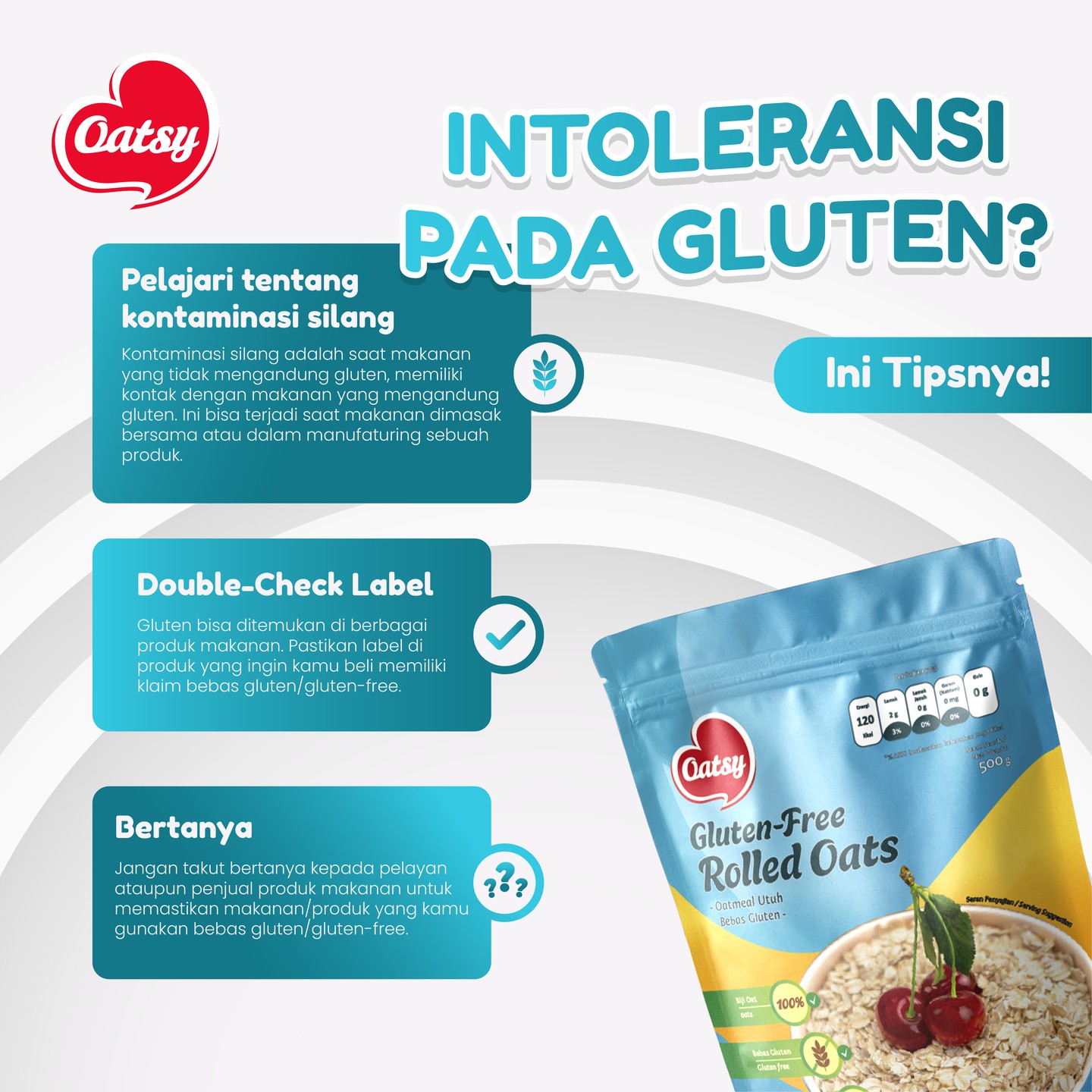 Oatsy - Siang sobat Oatsy... Kamu punya intoleransi kepada... | Facebook