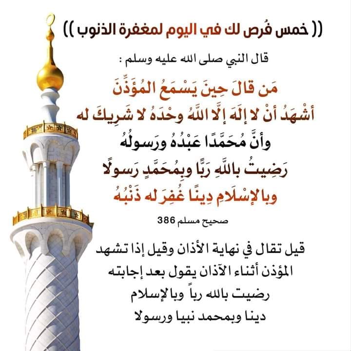 نور حياتك بالقرآن شرح الحديث في هذا الحديث بيان ف ضل هذا الذ كر بعد الأ ذان ال ذ ي أ خب ر به النبي صل ى الله عليه وسل م وهو أ شه د وفي رواية و أنا أ ش ه د أن لا إله إل ا