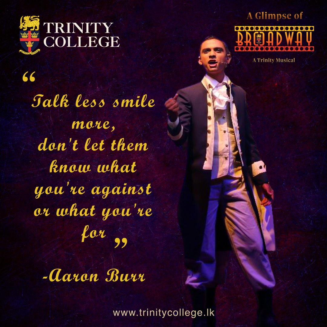 Trinity - If Hamilton was passionate, creative and disruptive, Burr was ...