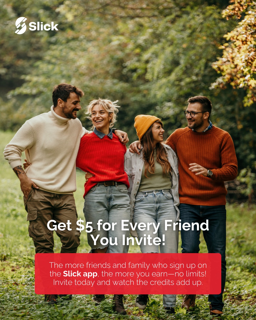 Slick - 🎉 Get $5 Free Calling Credits for Every Friend You Invite! Got ...