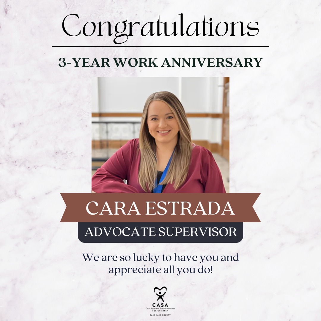 CASA - Happy to congratulate another one of our Advocate Supervisors ...