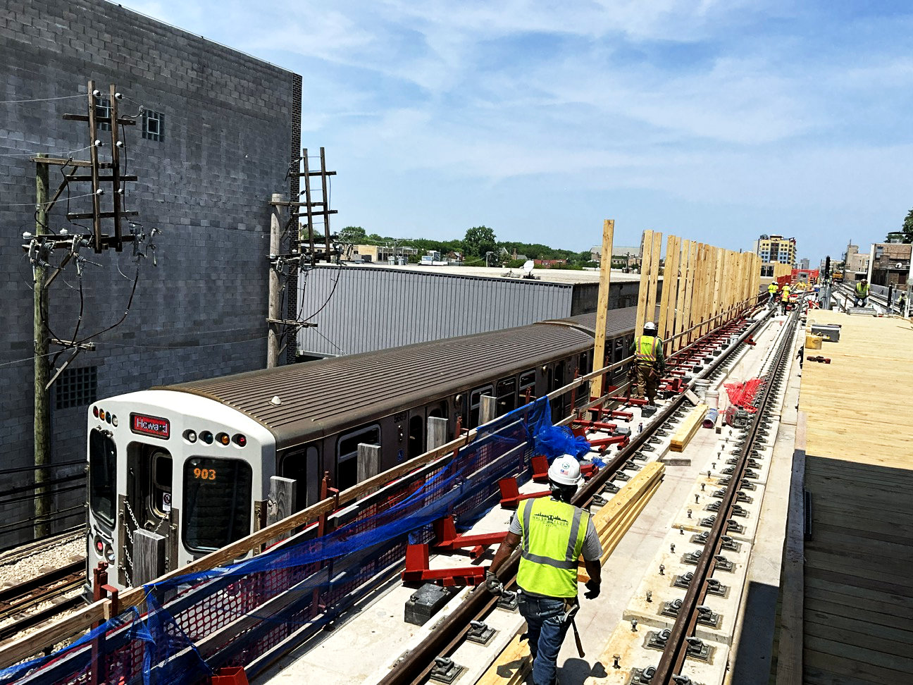 CTA RPM - 🌤️ Reaching new heights! The new track structure...