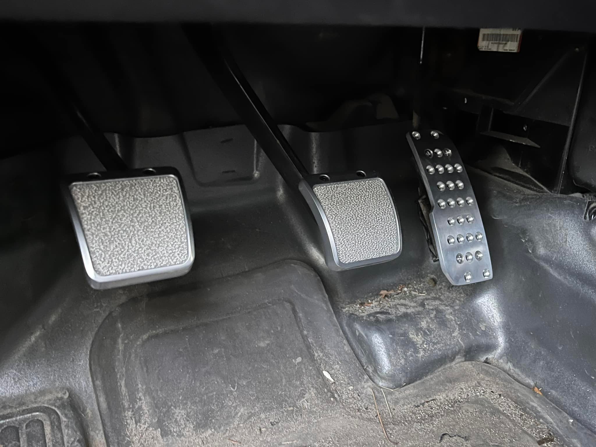 MUGEN SPORTS Gas Brake Clutch Pedal Pad Set(Fit: HONDA CIVIC EP3 TYPE-R