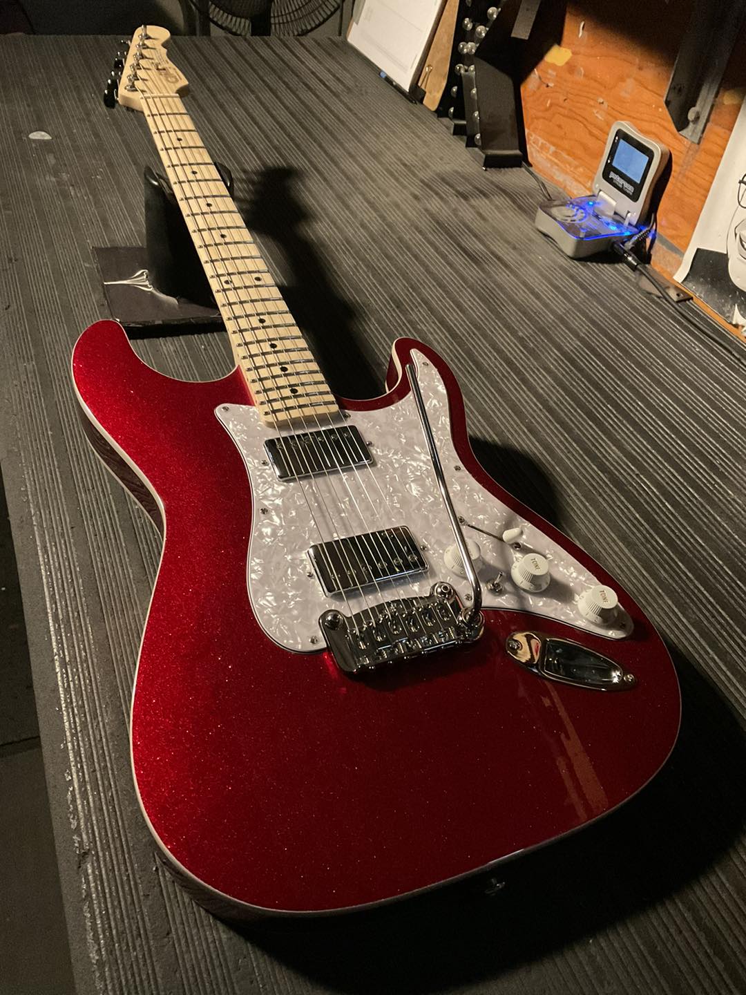 Here's a Legacy HSS in Candy Apple Red Metallic over empress