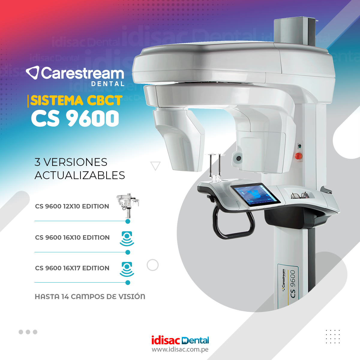 Idisac Dental - 📍Sistema CBCT CS 9600 ofrece una precisión... | Facebook