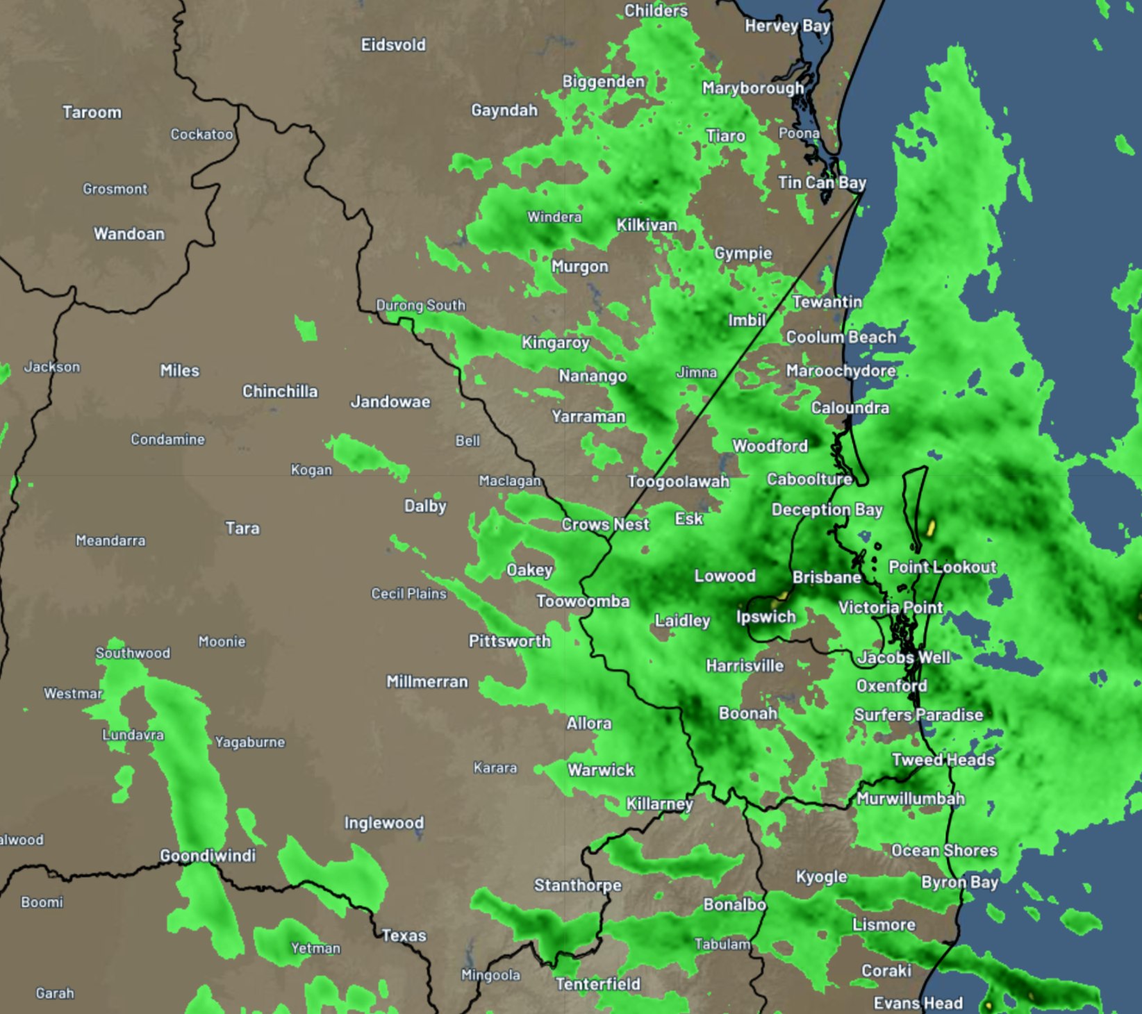 Higgins Storm Chasing - 8:55AM SEQLD: Widespread rain areas are active ...