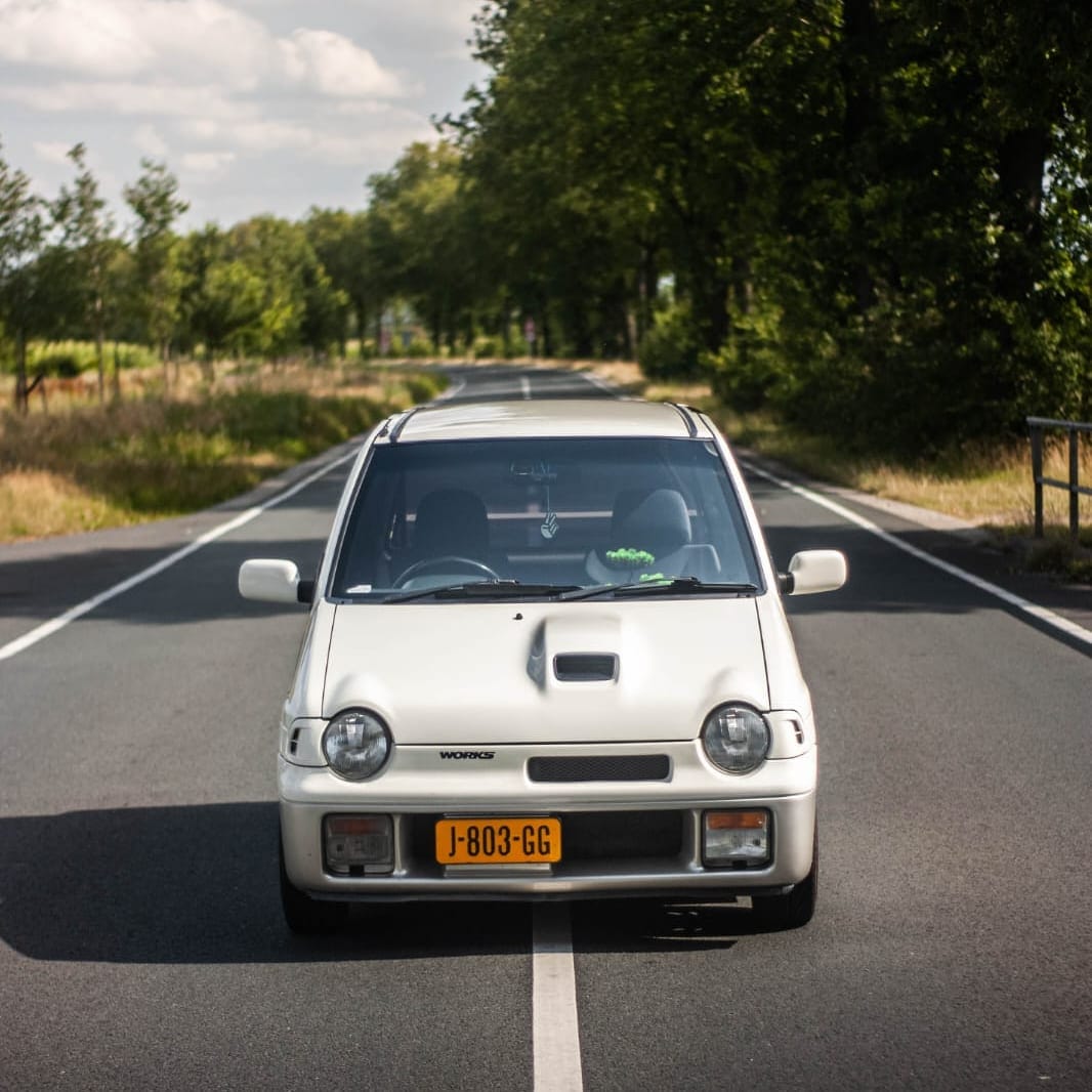 Suzuki Alto Works, a Japanese kei car with F6A twincam turbo engine