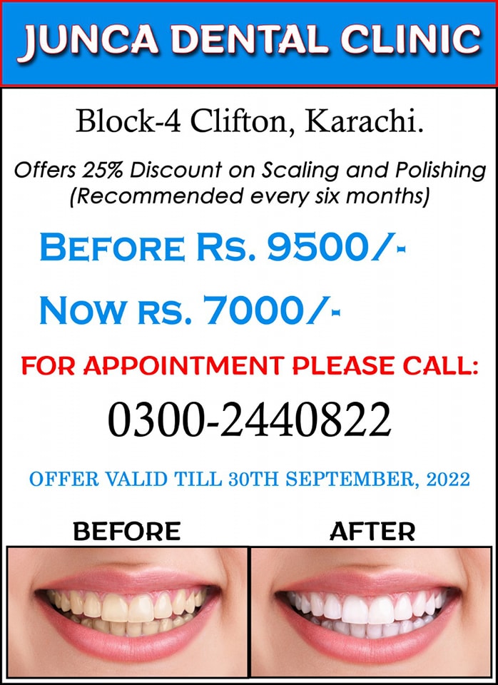 Dr Riaz Ahmed/ Junca' Dental Clinic Clifton Karachi,since 2001 | Karachi