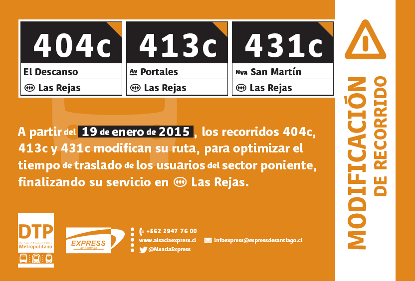 Nuestros servicios 404c-413c-431c... - Express de Santiago
