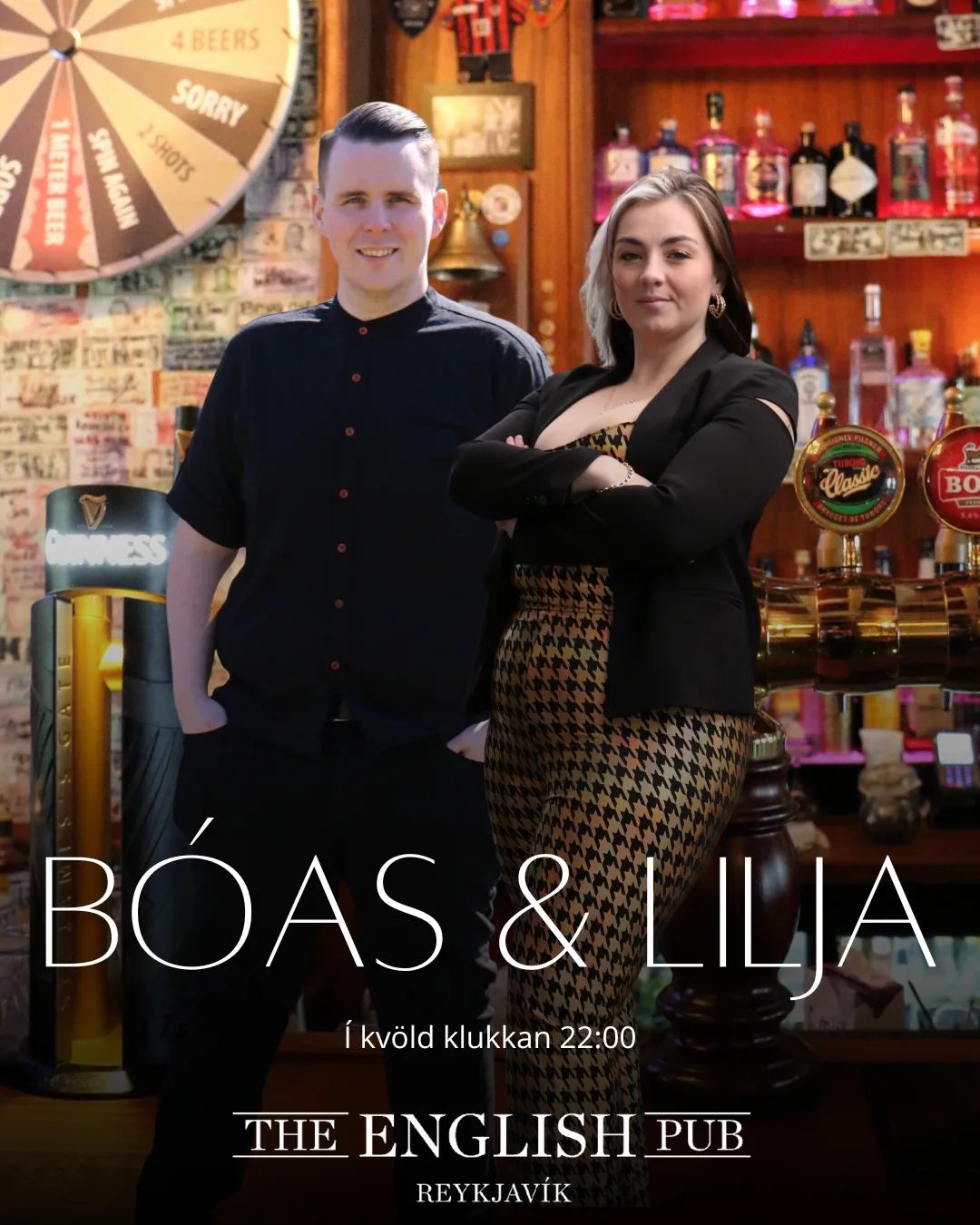 Lilja - Við Bóas ætlum að glamra og gaula á @theenglishpub í kvöld 💃🎉 ...