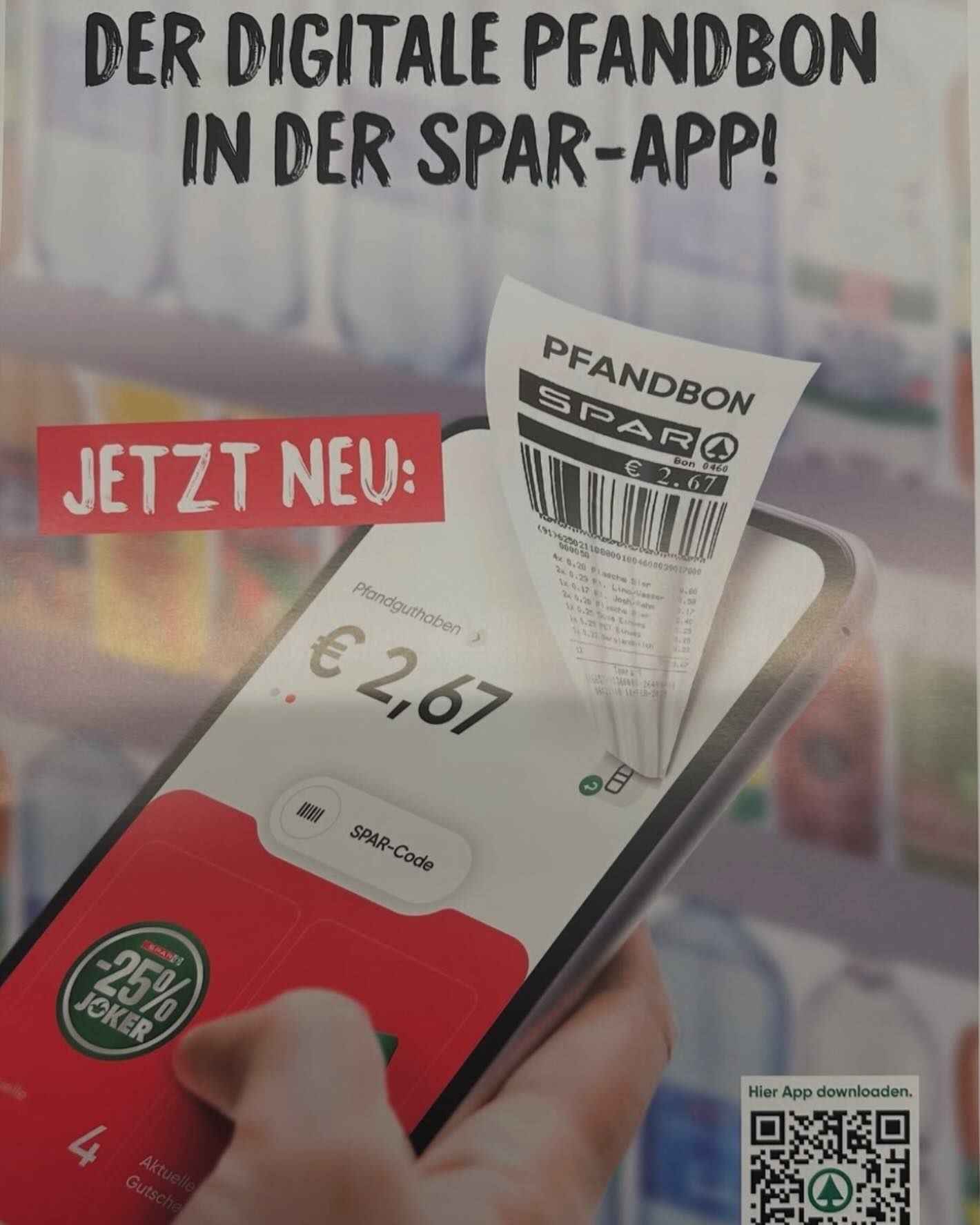 SPAR-Markt - ‼️DIGITALER PFANDBON ‼️ #digital #spar #sparösterreich # ...