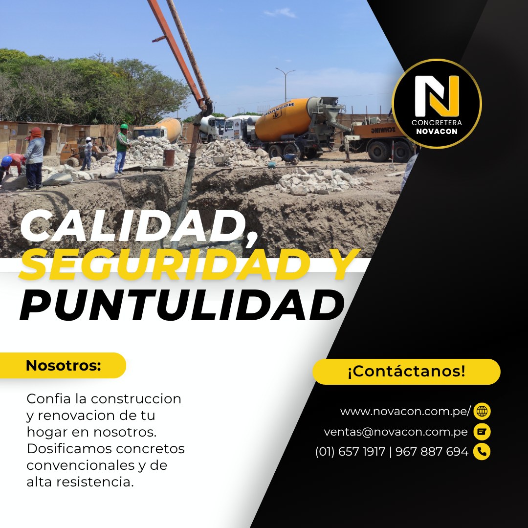 Novacon Sac - Asesoria y venta de Concreto Premezclado... | Facebook