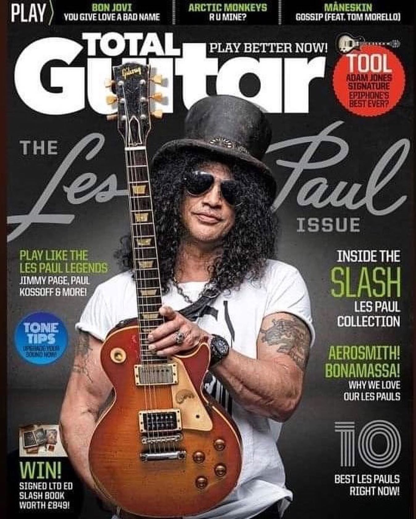 Slash Midwest - Slash on the cover of “Total Guitar”...