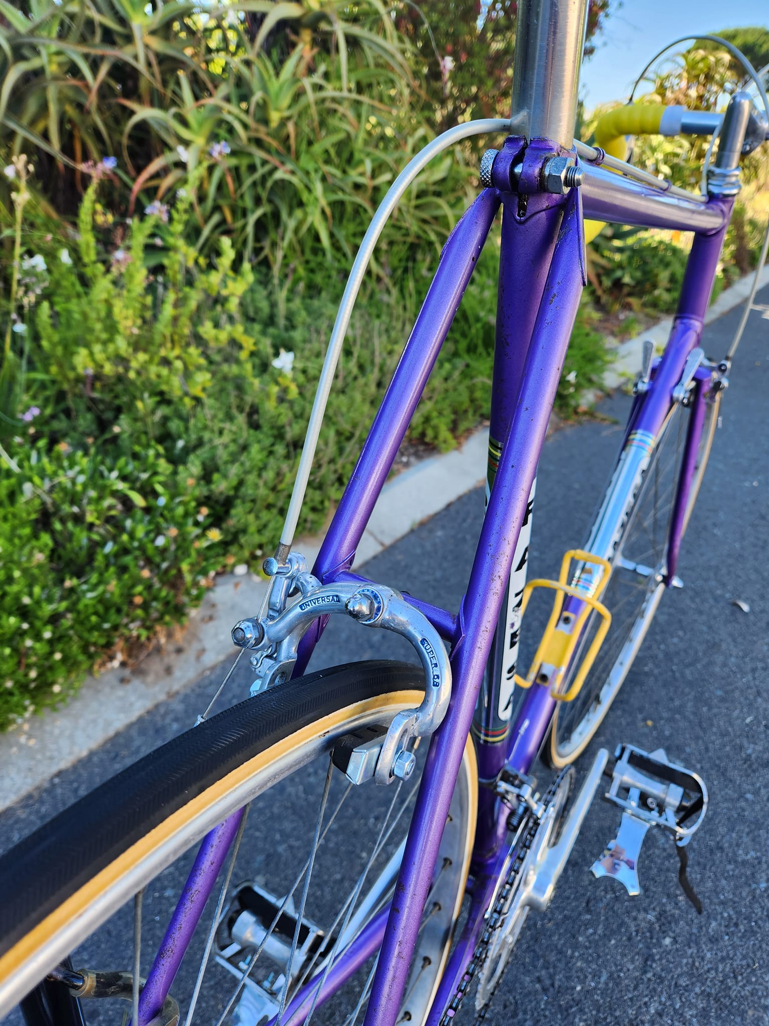 Vintage road bike with Reynolds 531 tubing and Campagnolo Nuovo Record