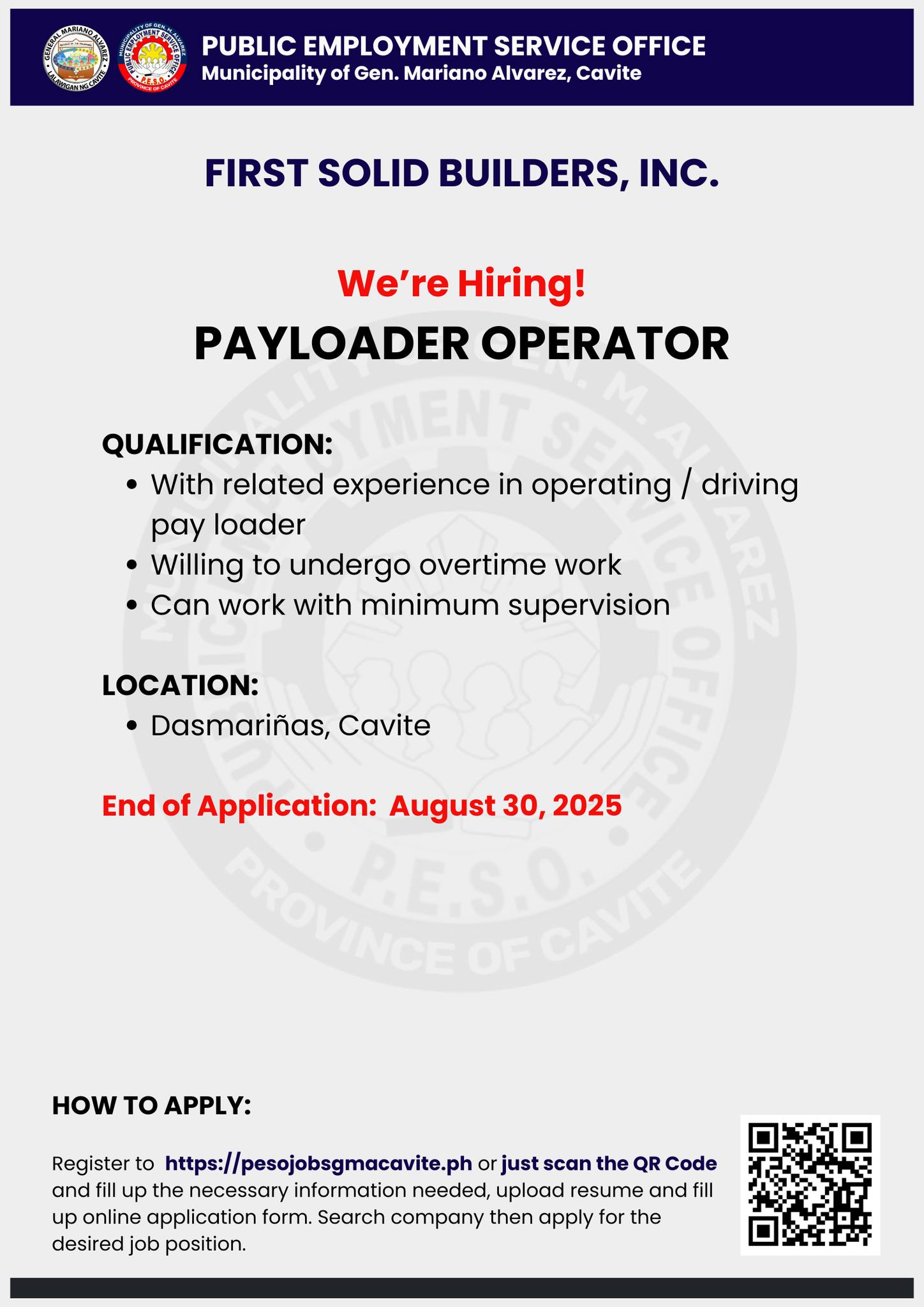 📢 ATTENTION JOB SEEKERS FIRST... - PESO, LGU GMA Cavite | Facebook