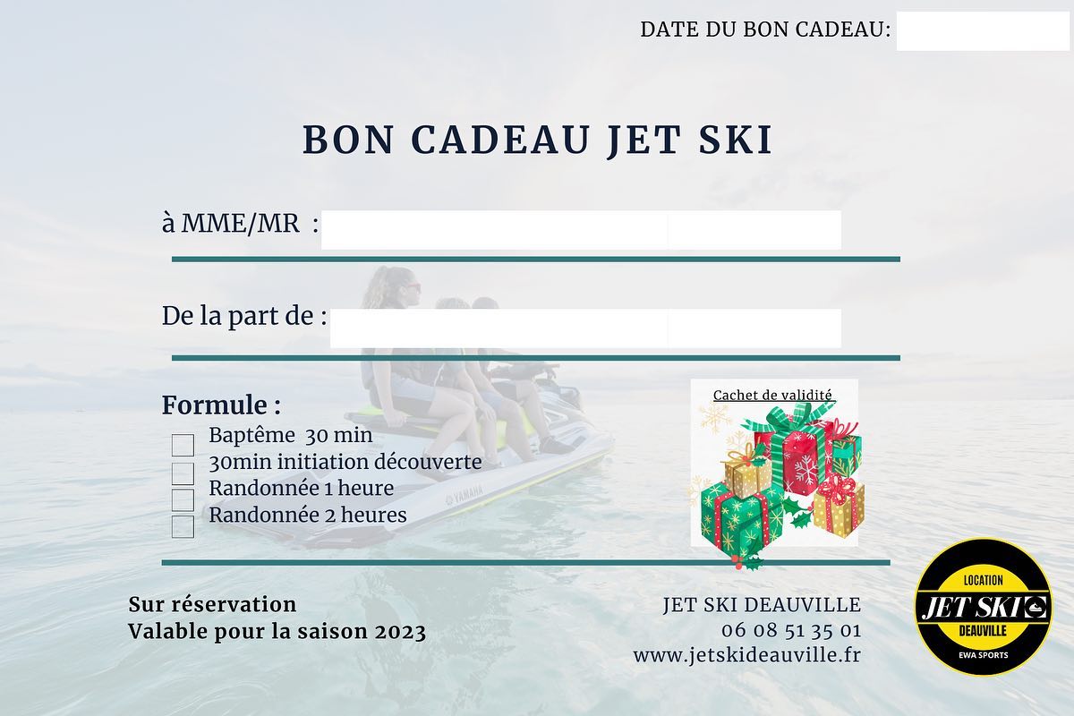 Jet Ski Deauville Randonnées Initiations Et Bouées Tractées
