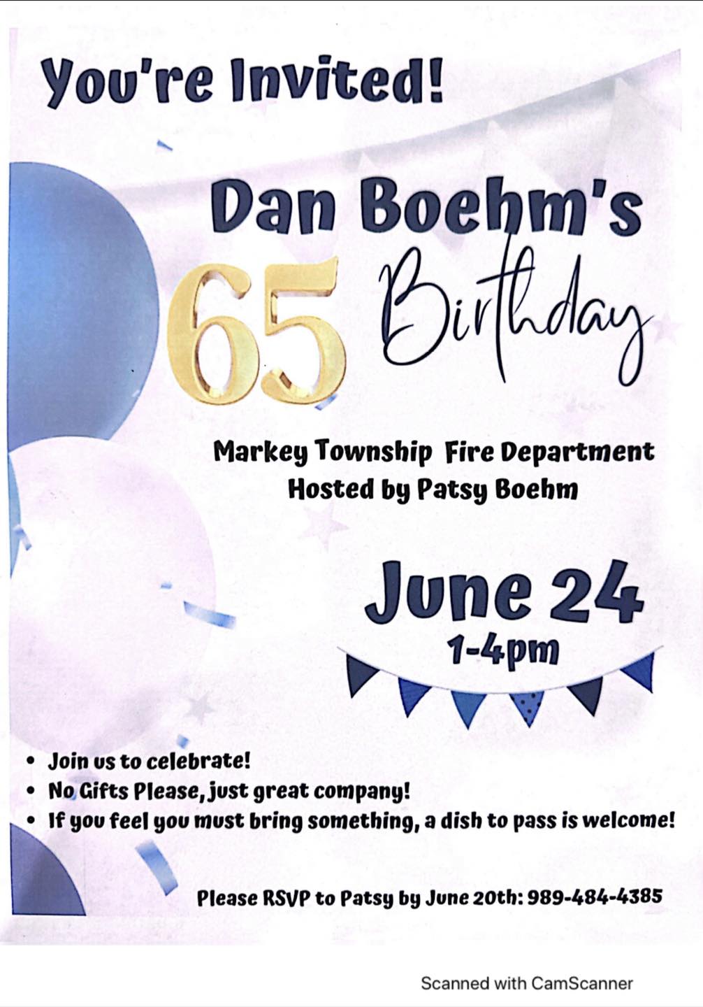West - Come celebrate Prospect Dan on his 65th birthday! #emsroaddocs # ...