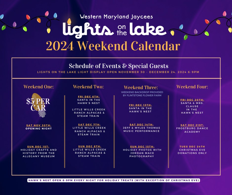 Check out Lights on the Lake... - Western Maryland Jaycees | Facebook