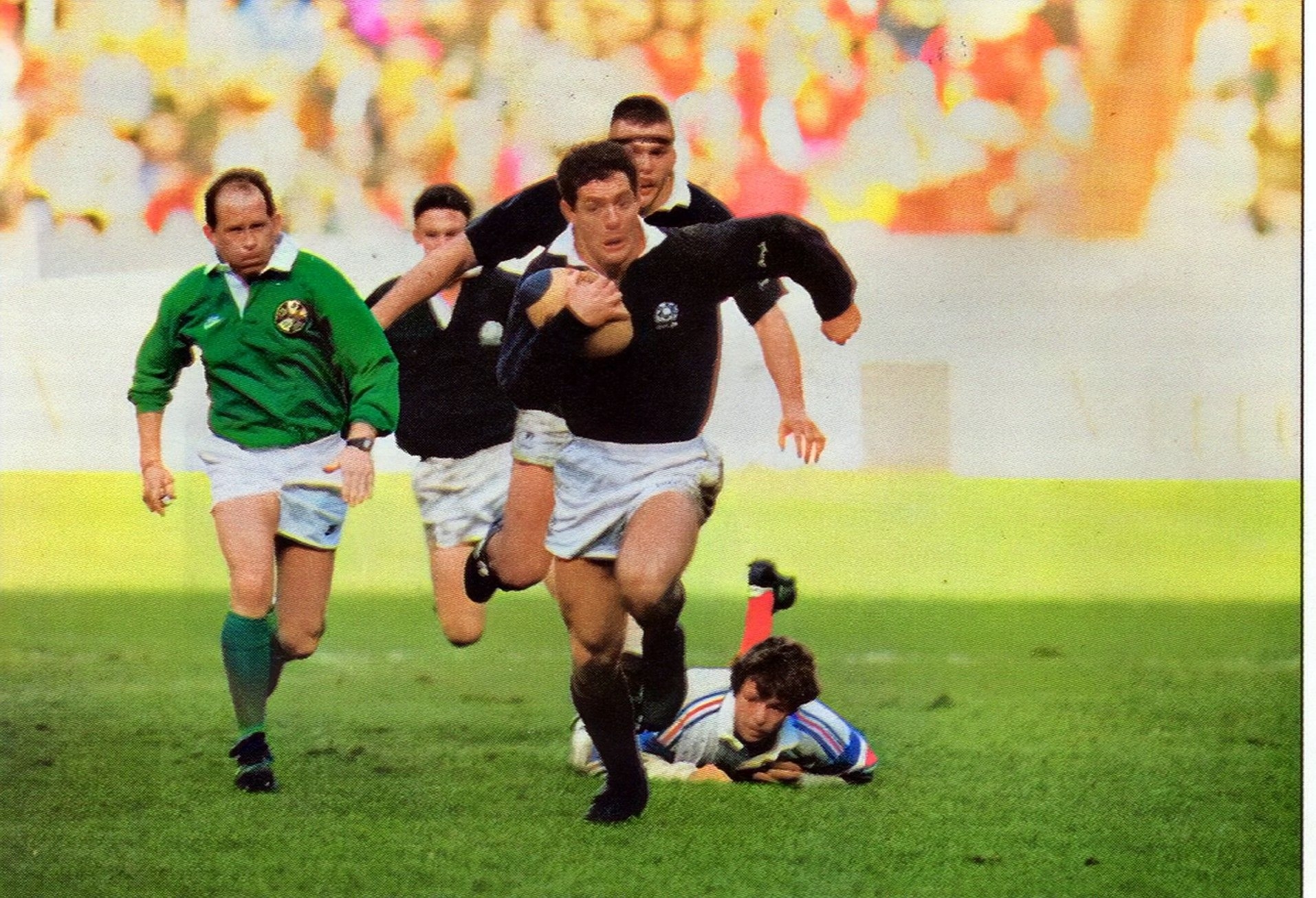 The bench, who can you spot? - Rugby Memories Scotland