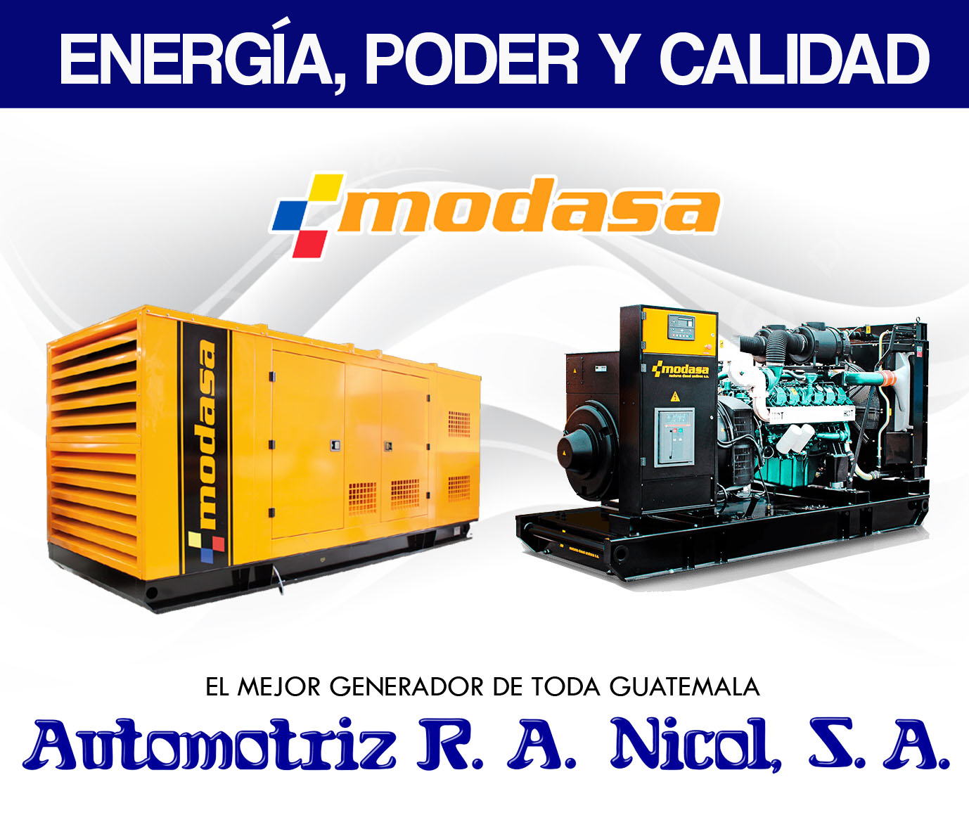Automotriz - Entregas de Plantas Eléctricas MODASA equipadas con motor ...