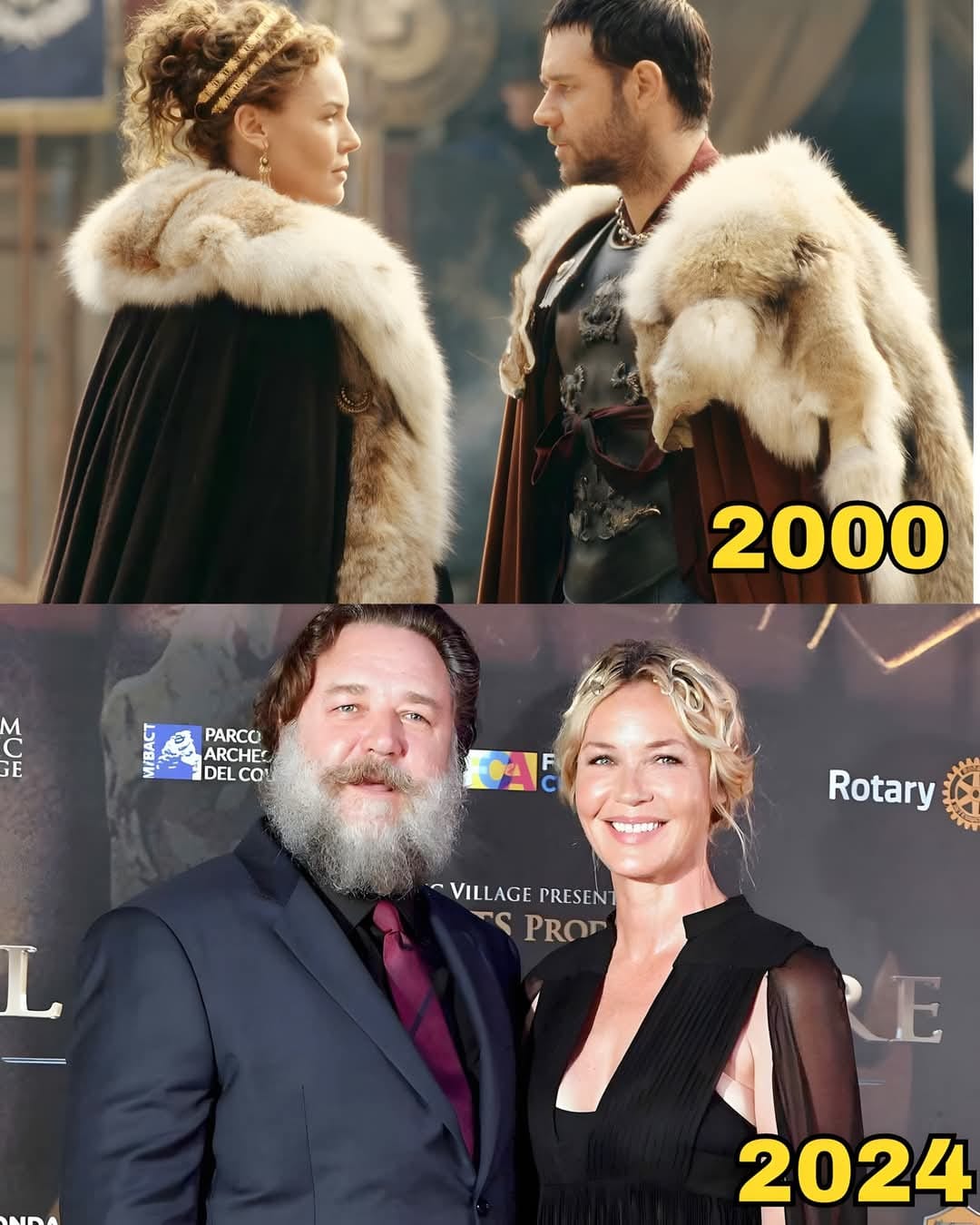 Geração só80s - Russell Crowe e Connie Nielsen, dois atores lendários ...