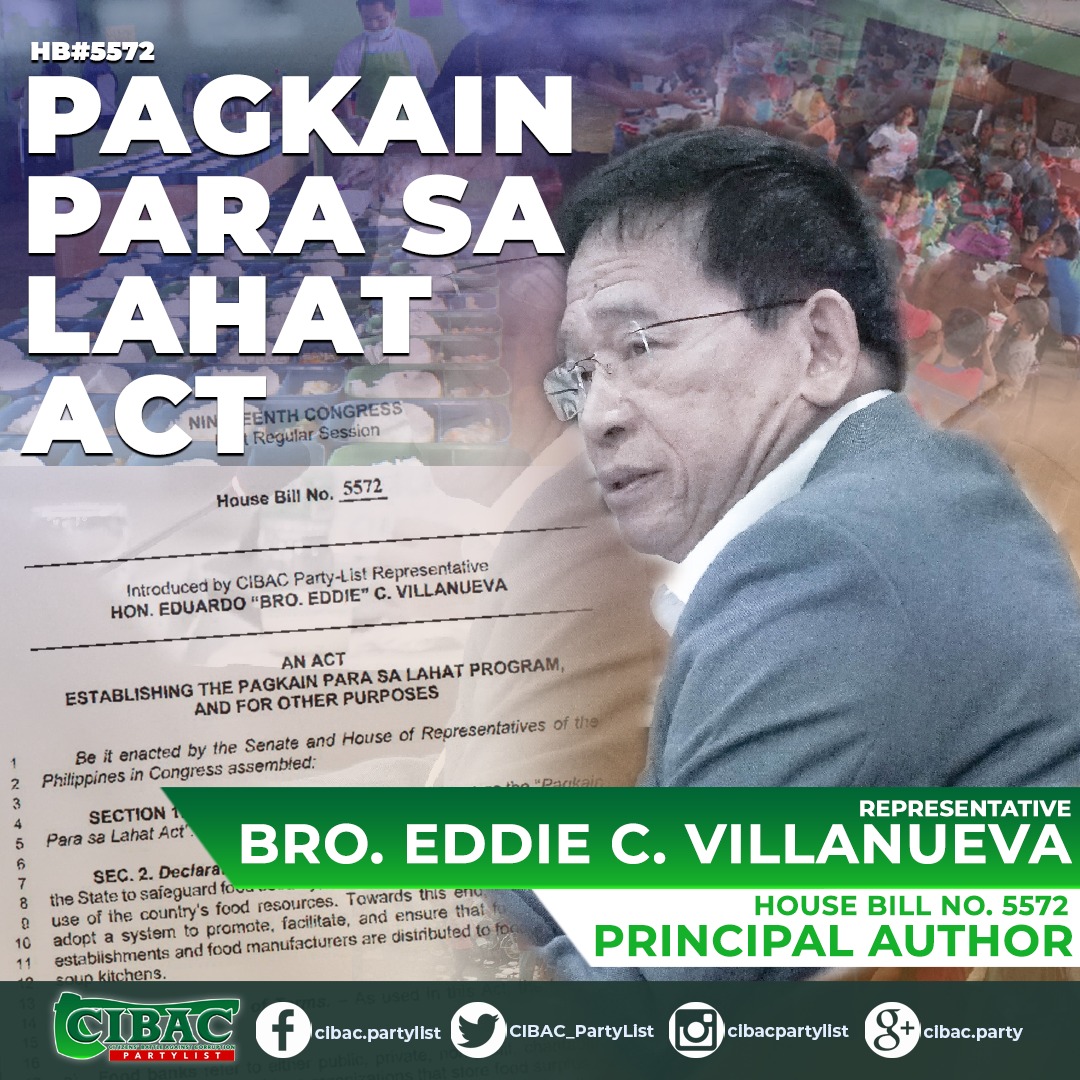 Sa panahon ngayon na tumataas ang mga... - CIBAC Party-List