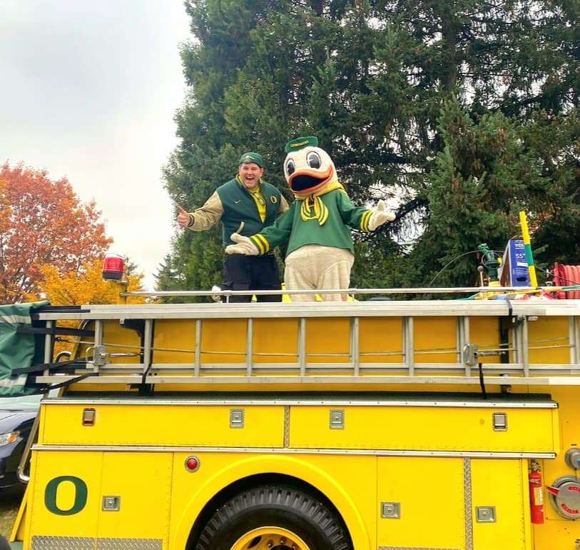 Oregon Ducks Fire Quacker
