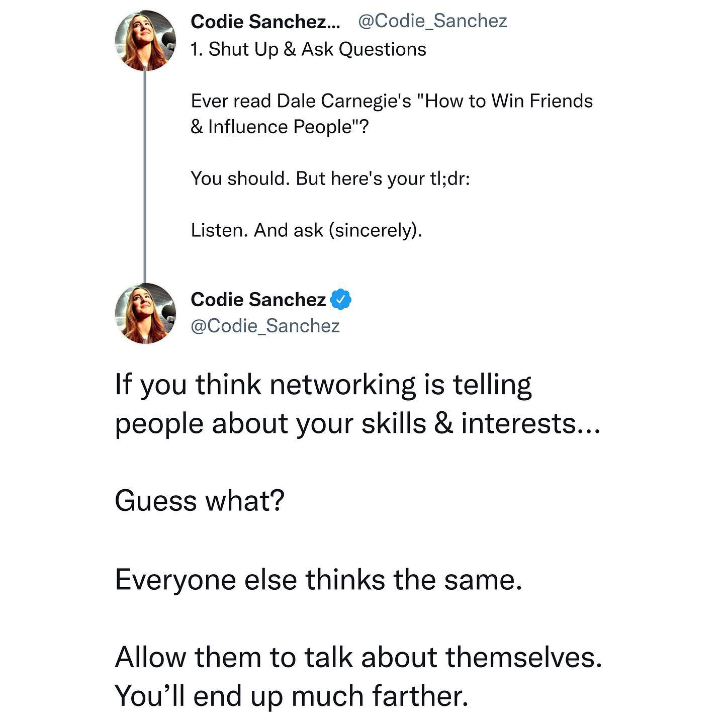 Codie Sanchez - It’s cliche.. but it’s true. Here’s 10... | Facebook