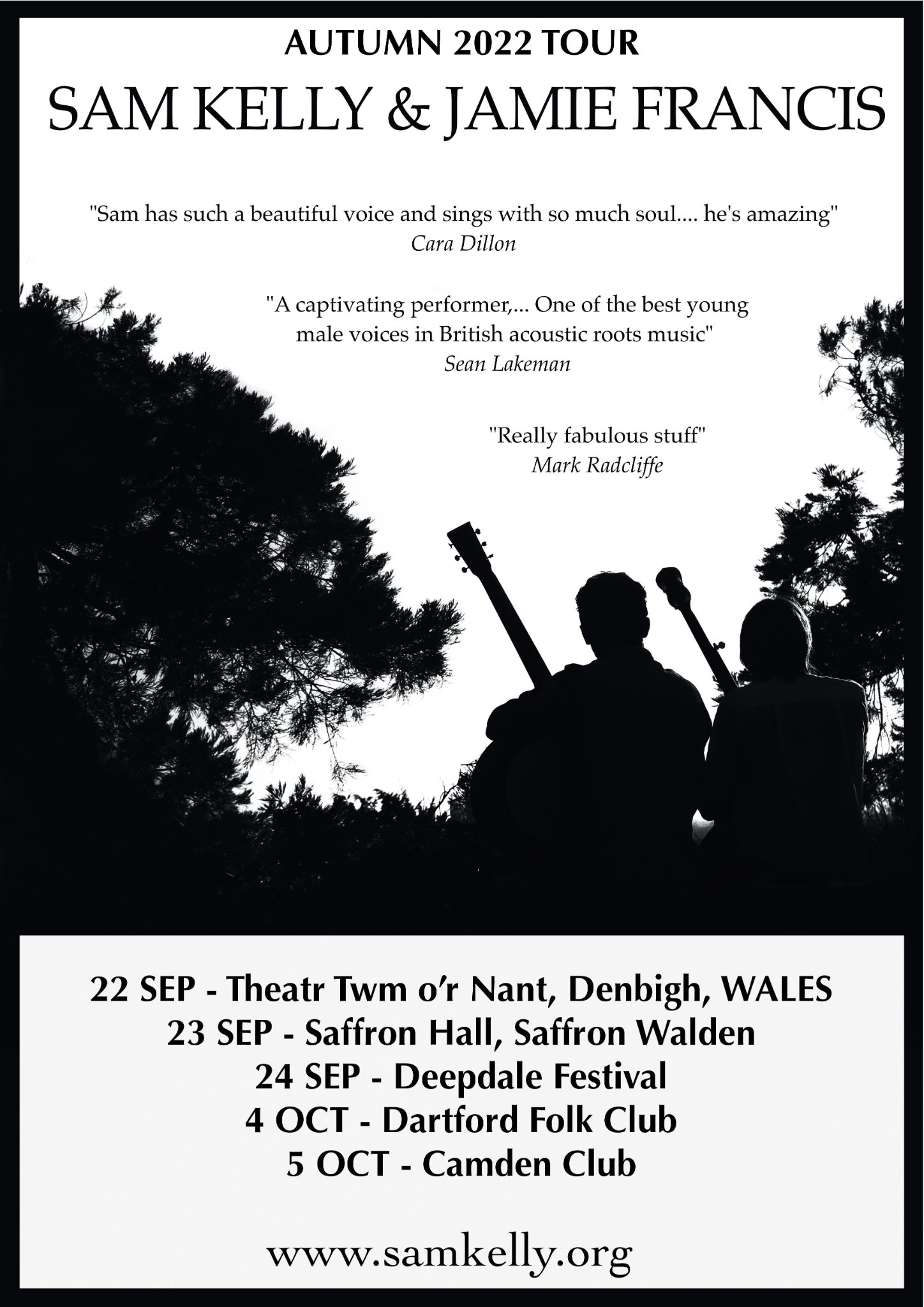 Sam - AUTUMN TOUR! Jamie and I are heading out on a short duo tour next ...