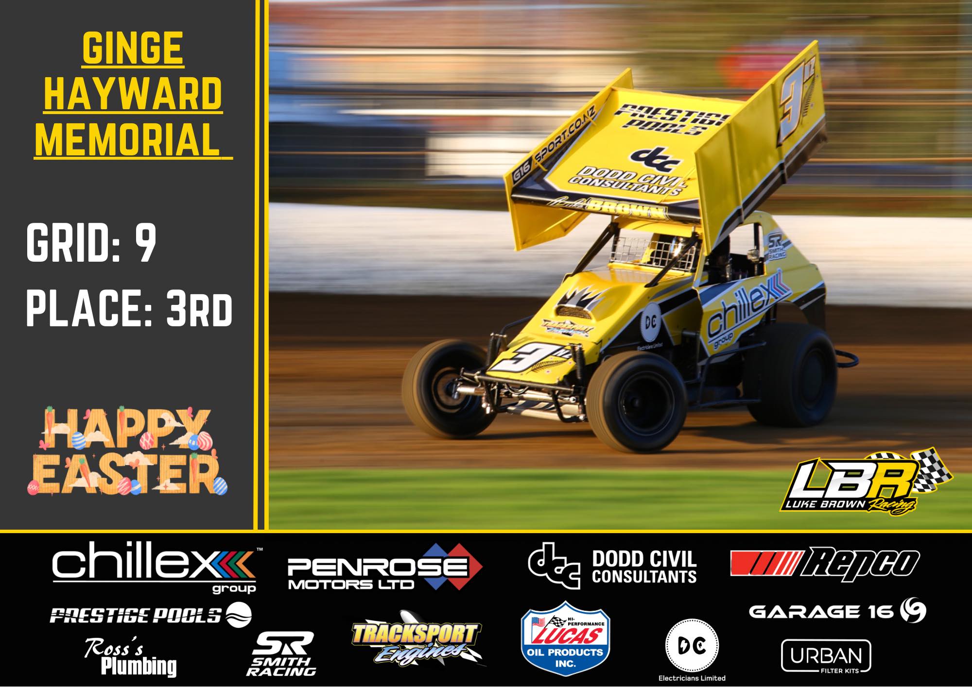 Sprintcar - Ginge Hayward Memorial: 9th ️ 3rd Was a full on race with ...
