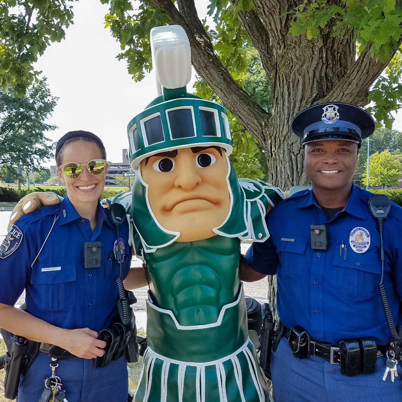 Happy Mascot Day, Sparty! 💚 🤍 - MSU Police and Public Safety