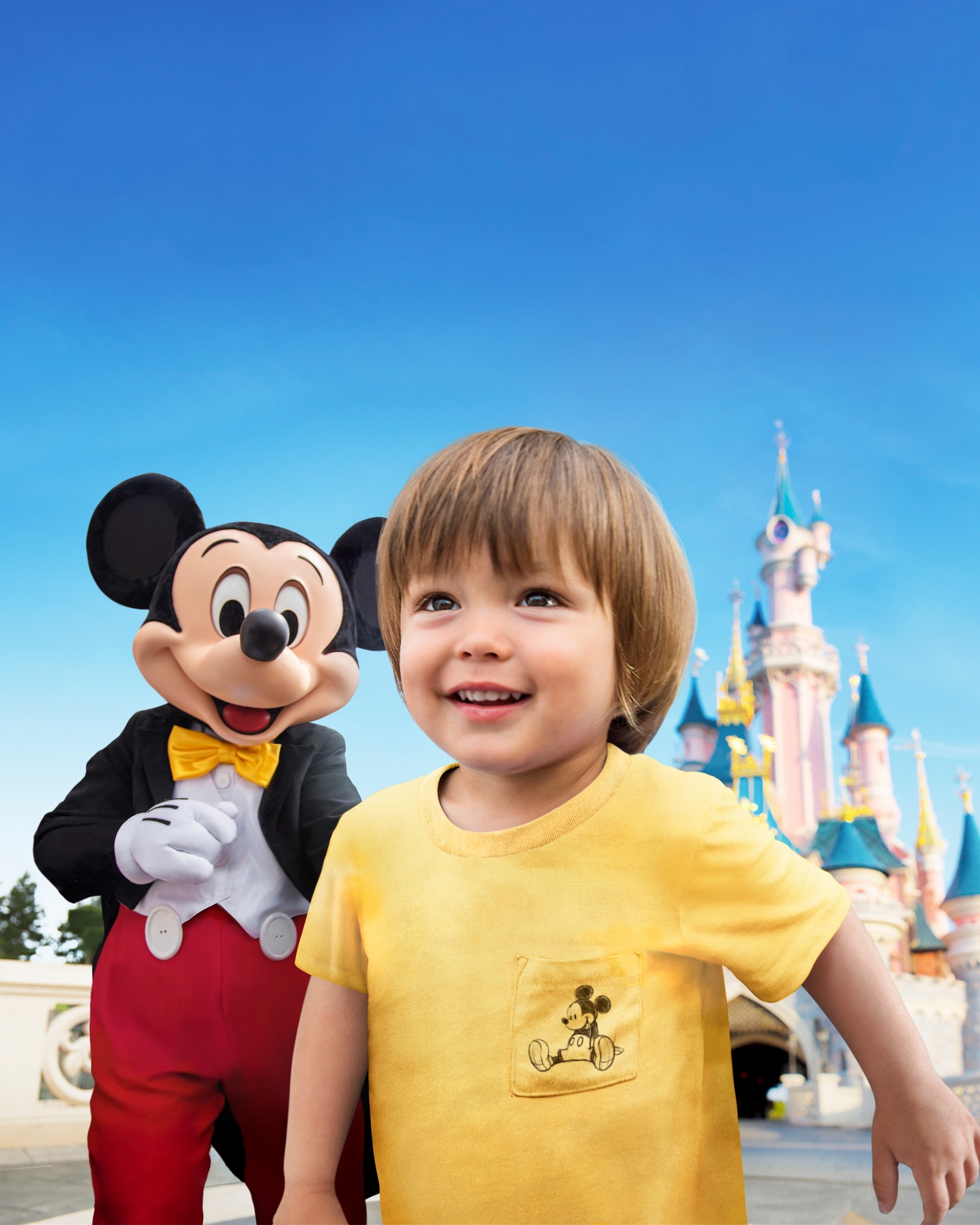 Captain Mickey arrives to his meet and greet at Disney Newport Bay
